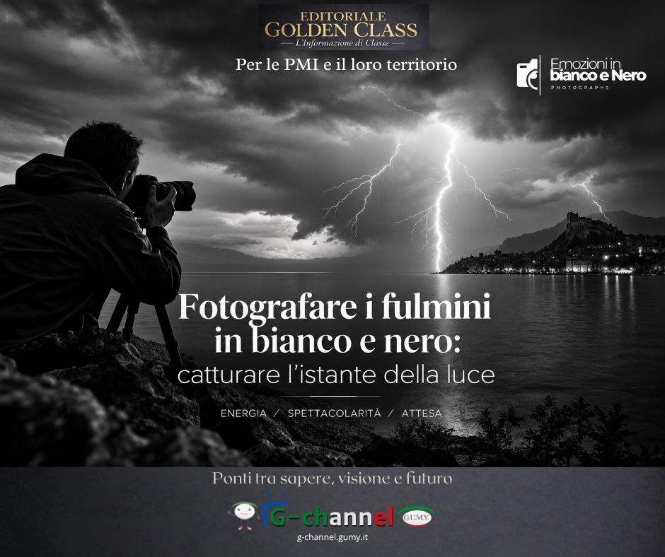 Fotografare i fulmini in bianco e nero: l’istante della luce